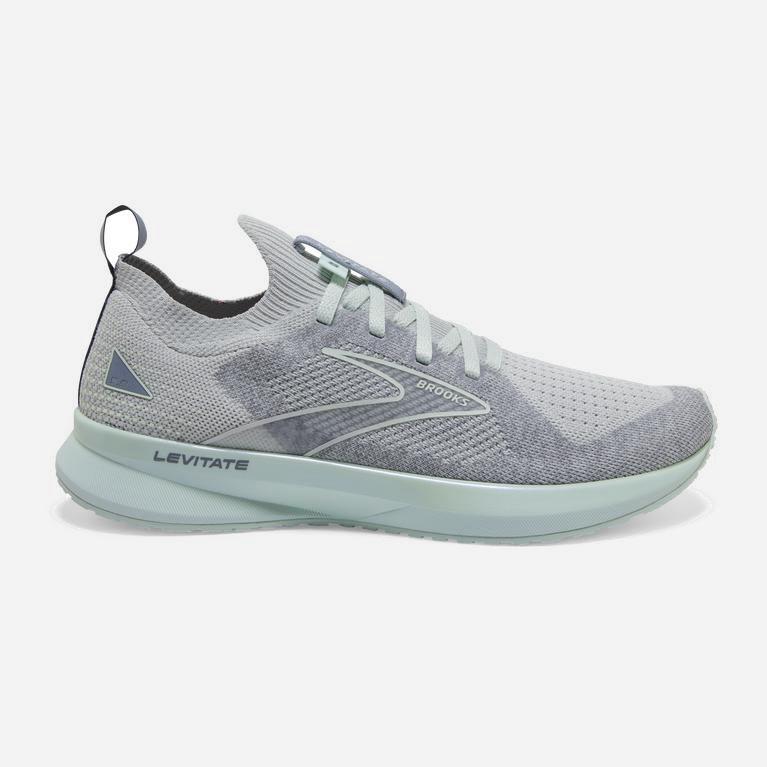 Brooks Levitate Stealthfit 5 Womens Energy Return Road Running Shoes - Grey/Aqua Glass - Philippines